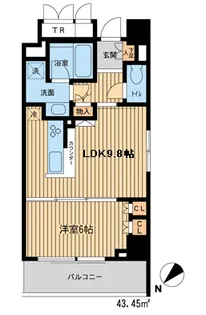 HF新横浜レジデンス【0301号室】の間取り