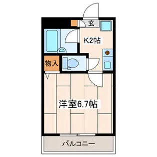 シーガルハイツ登戸【3階】の間取り