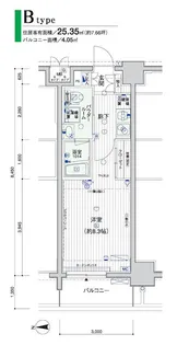メインステージ横浜【7階】の間取り