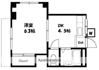 ハイム花咲町【3階】の間取り