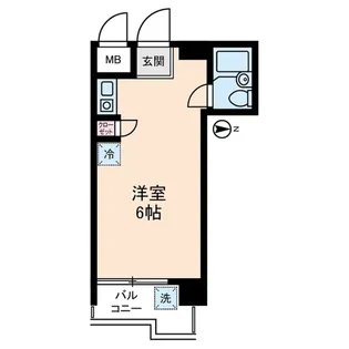 アムス堀ノ内A棟【5階】の間取り
