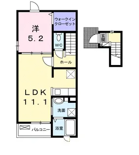 メゾンドール【2階】の間取り
