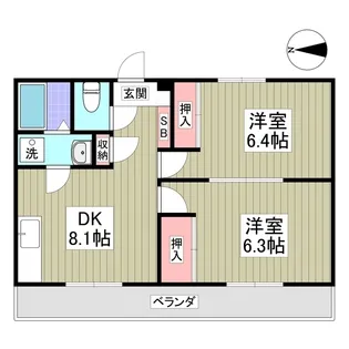 メゾンシード【3階】の間取り