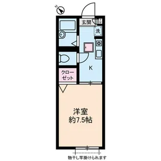 ハーミテイジKUROIWA【1階】の間取り