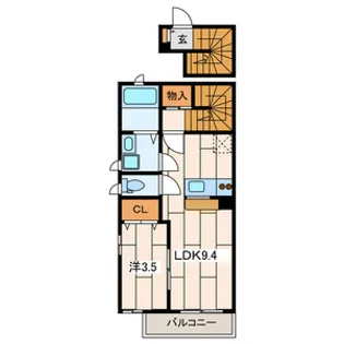 MAPLE FALLS(メープルフォールズ)【2階】の間取り