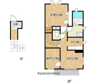 ラスティック横濱中山Ⅱ【2階】の間取り