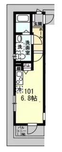 T&FレジデンスⅥ【1階】の間取り