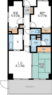 アーバンパーク市ヶ尾【8階】の間取り