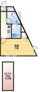 ベイルーム釜利谷【2階】の間取り