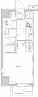 プレミアムキューブ横浜DEUX【9階】の間取り