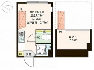 LEON【2階】の間取り