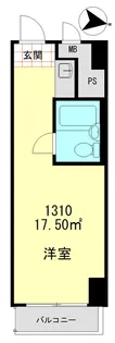 五反田ダイヤモンドマンション【13階】の間取り