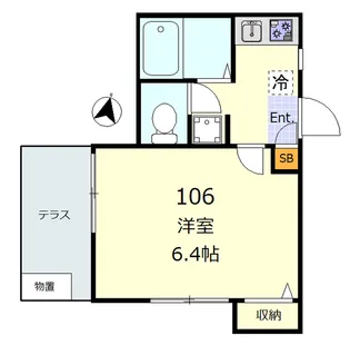 パシフィックヒルズ【1階】の間取り
