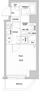PREMIUM CUBE 関内【2階】の間取り