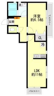 スピカハイツ弘明寺【3階】の間取り