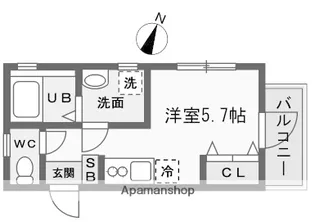 ファーストホーム吉野町【3階】の間取り
