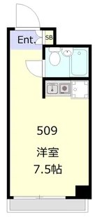 ライオンズマンション関内第弐【5階】の間取り