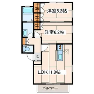 プルミエール【1階】の間取り