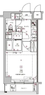 MAXIV武蔵新城【4階】の間取り