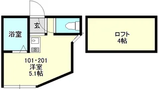 ユナイト石川町エドワードの杜【2階】の間取り