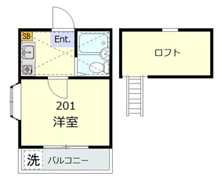 レジデンス西柴【2階】の間取り
