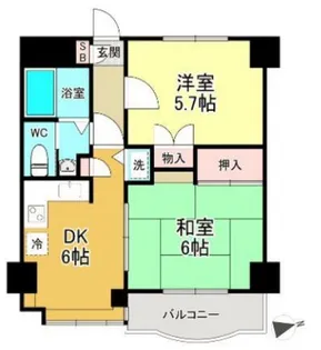 マキシムIK6【2階】の間取り