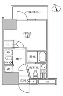 レジディア蒲田Ⅳ【2階】の間取り