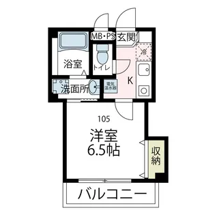 CHERRY HOUSE Ⅲ【105号室号室】の間取り