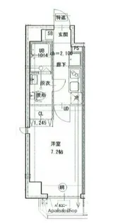 スマートVILLA鶴見市場【4階】の間取り