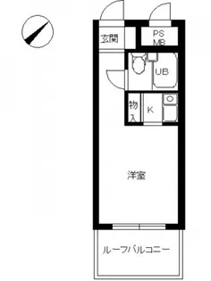 スカイコート横浜日ノ出町【309号室号室】の間取り