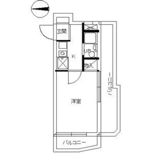 スカイコート白楽第2【407号室号室】の間取り