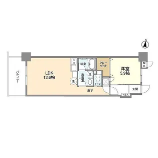 レリーフ美しが丘【1階】の間取り