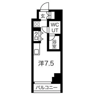 1Rの間取り画像