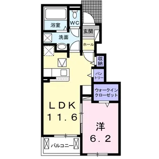 フェリス Ⅰ【1階】の間取り