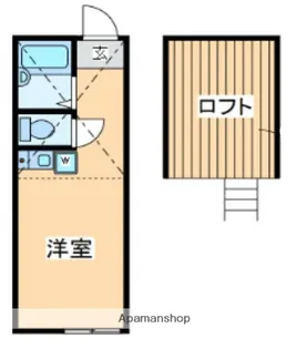 シェルブール小田【2階】の間取り
