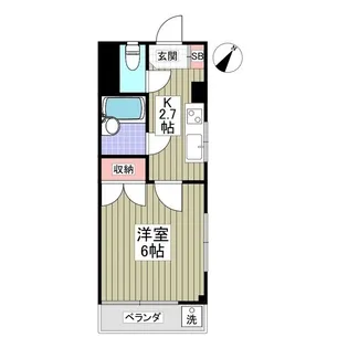 ヒルズ白楽Ⅰ【3階】の間取り