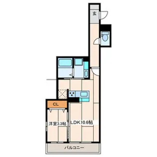NAVONAⅡ【2階】の間取り