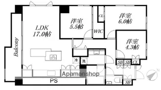 HF辻堂レジデンス【2階】の間取り