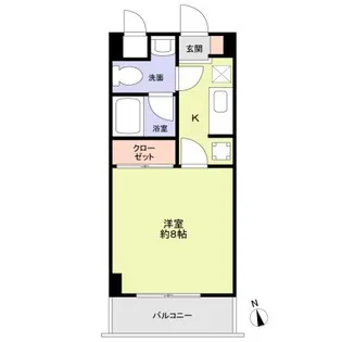 ヴィヴァーチェ日吉【4階】の間取り