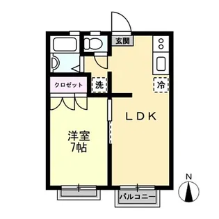 ラチエンハウス【2階】の間取り
