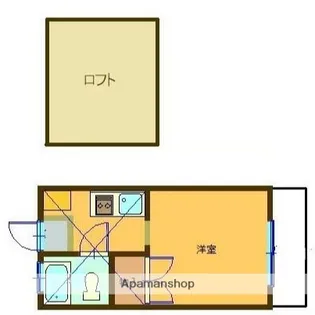 ハイツ山富士【2階】の間取り