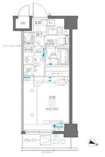 AELL横浜吉野町【5階】の間取り