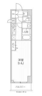 ALTERNA横濱阪東橋【7階】の間取り
