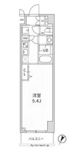 ALTERNA横濱阪東橋【11階】の間取り