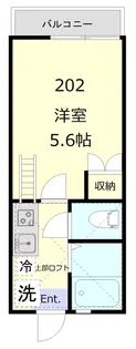 リビアングラス元住吉【2階】の間取り