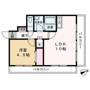 ポートハイツ【3階】の間取り