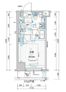 メインステージ川崎南幸町【4階】の間取り