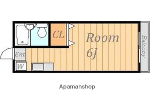 フローラル町田【2階】の間取り
