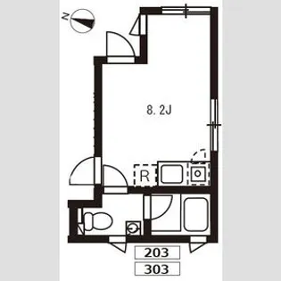 プロト大岡山【2階】の間取り
