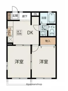 パルティール三保【2階】の間取り